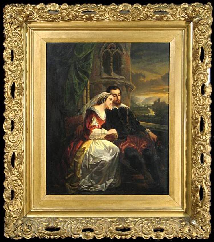 Unknown Artist, Italian - Lovers Seated At A Window